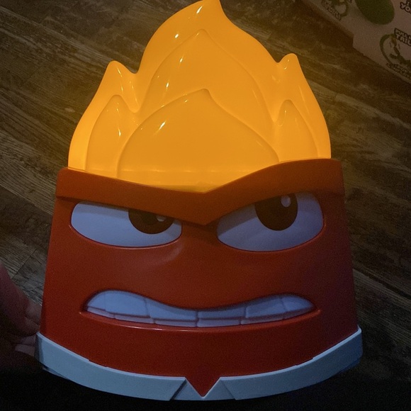 Disney Pixar Inside Out 2 Popcorn Bucket Anger with Light Up Flame - Picture 3 of 9